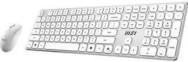 Klaviatūra ir pelė MSI MSI FORGE K210 Combo Baltas DE Klaviatūra-Maus Combo, wireless