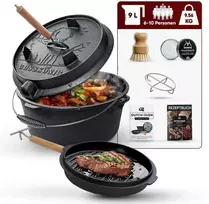 Lumarko Gusskönig Wypalany Dutch Oven Set 9L bez nóg