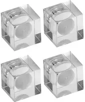 Maul Magnes neodymowy sześcienny akrylowy, 15x15x15 mm, 4 vnt., permatomas (6168105)