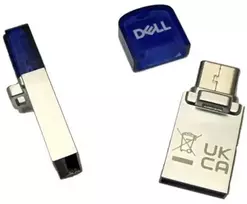 USB atmintinė Dell DELL AD564595 USB atmintinė 128GB USB A tipo / USB C tipo 3.2 Gen 1 (3.1 Gen 1) mėlyna, sidabrinė