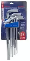 „Forsage“ ypač ilgų šešiakampių raktų rinkinys, 13 dalių (2–19 mm)
