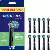 Elektrinio dantų šepetėlio galvutės „Oral-B Pro CrossAction EB50-10“, juodos, 10 vnt.