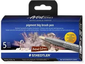 Staedtler Pigment big brush pen Portrait 5ST (373 C5-2)
