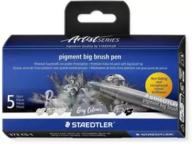 Staedtler Pigment big brush pen Pilkas 5ST (373 C5-1)