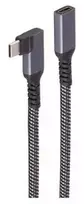 Shiverpeaks USB-C prailginimo kabelis 3.2 90° PD tekstilinis 1,5 m (BS14-74016)