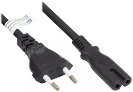 Good Connections Euro kabelis sieciowy do C7/Euro 8 gniazdo juoda 2,5m (P0370-S025)