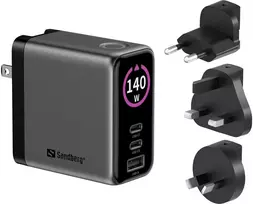 Įkroviklis Sandberg Travel Charger PD140W Ekranas (441-72)