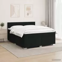 Lova LED lovos čiužinys su LED apšvietimu Juoda 140 x 190 cm Audinys