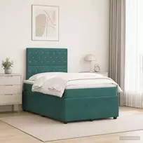 Lova LED lovos čiužinys su LED apšvietimu Tamsiai žalia 120 x 200 cm