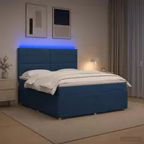 Lova LED lovos čiužinys su LED apšvietimu Mėlyna 140 x 200 cm