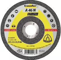 Klingspor pjovimo diskas A 46 N 170708 įspaustas 125 mm 22,23 mm 25 vnt.