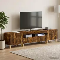 TV staliukas 3 dalių LED televizoriaus spintelė ARNHEM 3 vnt. Dūminio ąžuolo