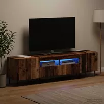 TV staliukas 3 dalių LED televizoriaus spintelė Sendintos medienos