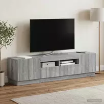 TV staliukas LED televizoriaus spintelė HOORN 3 vnt. Pilka Sonoma