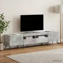 TV staliukas LED televizoriaus spintelė BREDA 3 vnt. Betono pilka