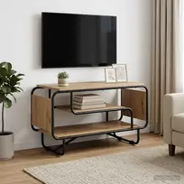 TV staliukas Televizoriaus stovas 80 x 36 x 45 cm Artisano ąžuolo