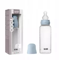 BIBS BABY BOTTLE buteliukas - 1x plastikinis buteliukas nuo pilvo dieglių, silikonas, 270ml