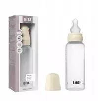 BIBS plastikinis buteliukas 270 ml, Ivory silikoninis žindukas, nuo pilvo dieglių