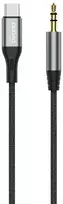 Audio kabelis Dudao L11ProT USB-C to 3.5mm 1.0m juodas