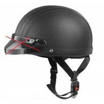 Retro motociklininko odinis šalmas atviro tipo, 59-60cm (nukainota)