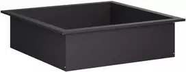 Laužavietės žiedas Juoda 90 x 90 x 25 cm Plienas
