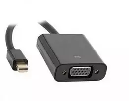 Mercodan 865010, 0,2 m, „Mini DisplayPort“, VGA (D-Sub), kištukas, lizdas, juodas