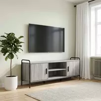 TV staliukas Televizoriaus spintelė 133 x 33 x 50 cm Pilka Sonoma