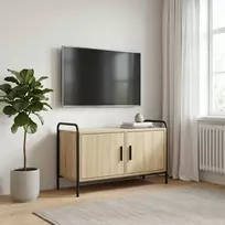 TV staliukas Televizoriaus spintelė 79,5 x 33 x 50 cm Sonoma ąžuolas