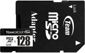 Atminties kortelė TeamGroup Team Group flash 128GB Micro SDXC UHS-I 10 klasė (TUSDX128GCL10U03)