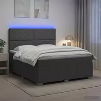 Lova LED lovos čiužinys su LED apšvietimu Tamsiai pilka 140 x 200 cm