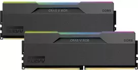 Atmintis Klevv CRAS V 32GB (2x16GB) DDR5 Gaming RAM 6000MHz CL30 Memory Module Kit moduł pamięci 288-pin DIMM (KD5AGUA80-60A300G)