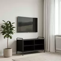 TV staliukas Televizoriaus spintelė 140 x 39,5 x 50 cm Juodojo ąžuolo