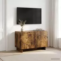 TV staliukas Televizoriaus stovas 60 x 34,5 x 40 cm Dūminio ąžuolo