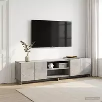 TV staliukas Televizoriaus stovas 180 x 34,5 x 40 cm Betono pilka