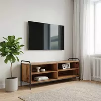 TV staliukas Televizoriaus spintelė 140 x 39,5 x 50 cm Sendintos medienos