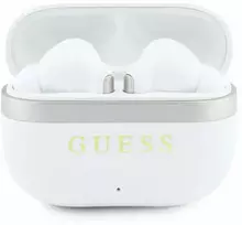 Ausinės Guess Auksinė Line Glossy Finish TWS Belaidės Earphones Baltas