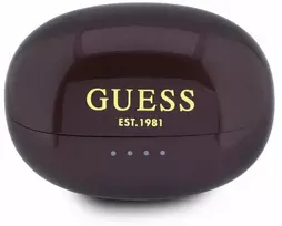 Guess Metallic Finish Classic Logo OWS belaidės ausinės Burgundy