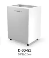 Halmar VENTO D-60/82 pastatoma virtuvinė spintelė