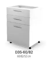 Halmar VENTO D3S-60/82 pastatoma virtuvinė spintelė