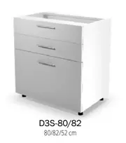 Halmar VENTO D3S-80/82 pastatoma virtuvinė spintelė