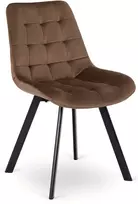 Fotelis Kėdė Mebel Elite RICK, aksominė, ruda