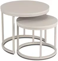 Mebel Elite Kavos staliukų komplektas NELLY, Ø 53 ir 43 cm, kašmyro spalvos