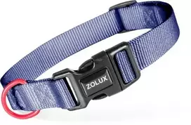 Zolux Antkaklis šuniui iš klasikinio nailono 37-58 cm/25 mm spalva tamsiai mėlyna