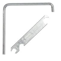 Alleninis raktas 4mm 75x75mm ir Activ HV-11 raktas langų reguliavimui, rinkinys