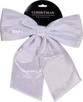 Kalėdinė dekoracija - kaspinas BOWTIE, sidabrinės sp., 34 cm