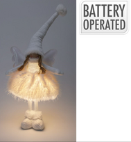 Kalėdinė dekoracija ANGEL GIRL LED, baltos spalvos, 50 cm, 1 vnt