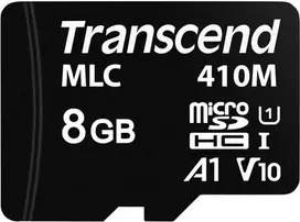 Transcend 410M atminties kortelė 8GB A1 Video Class V10 UHS-I U1 Class10 microSDHC UHS-I