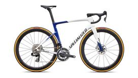 Tarmac SL9 S-Level - SRAM RED AXS GLOSS WHITE / MAJESTY BLUE METALLIC / BLACK