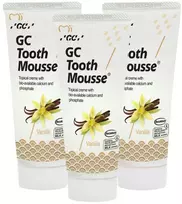 Remineralizuojanti dantų pasta be fluoro GC Mousse Vanilla, 35 ml, 3 vnt.