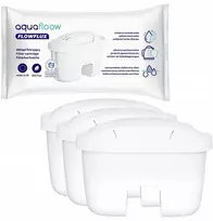 Aquafloow FlowFlux vandens filtro kasetė, skirta filtro ąsočiui - 3 vnt